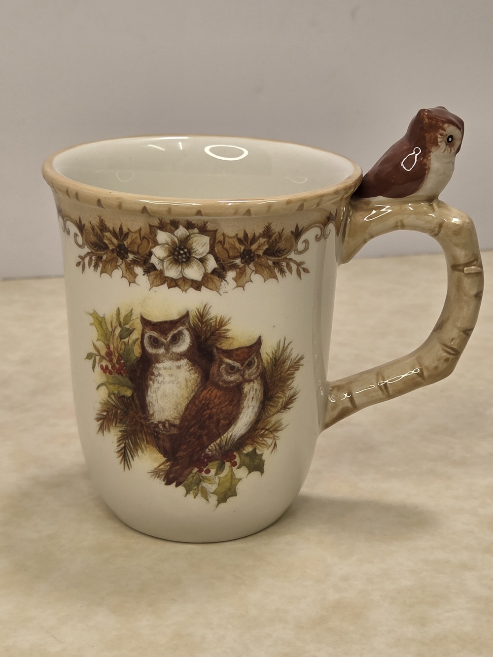 Cracker Barrel Old Country Store Ceramic Owl Mug